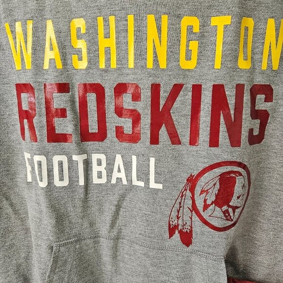 NFL Washington G-III Redskins Light Hoodie Women Sz L Gray Raglan Discontinued - Picture 3 of 13